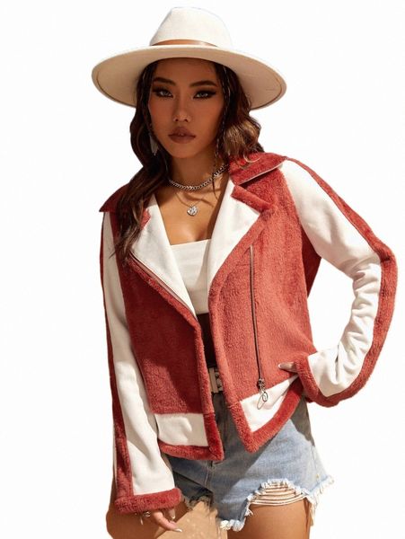 women's jackets two tone raglan sleeve teddy lined moto jacket s0zq#, Black;brown
women's jackets two tone raglan sleeve teddy lined moto jacket s0zq#, Black;brown