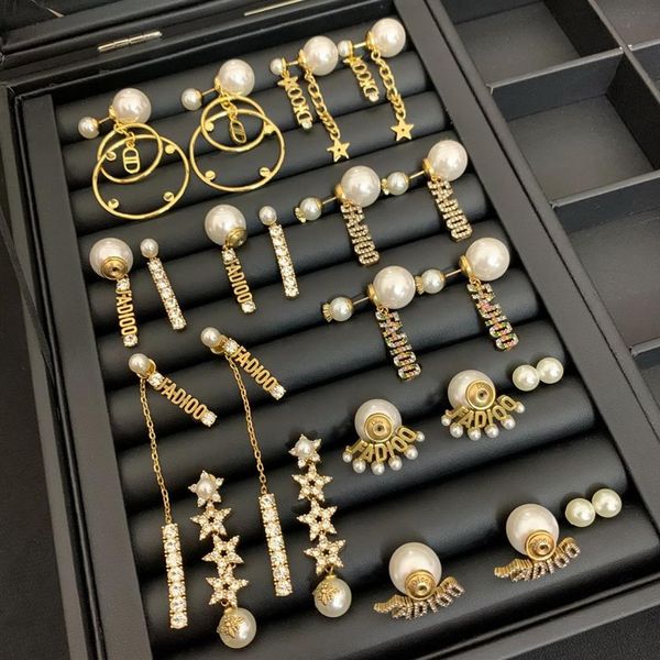 luxury tassel pearl ear studs celebrity female d letter brass18k gold plated star high-quality women chain earrings229y, Golden;silver
luxury tassel pearl ear studs celebrity female d letter brass18k gold plated star high-quality women chain earrings229y, Golden;silver