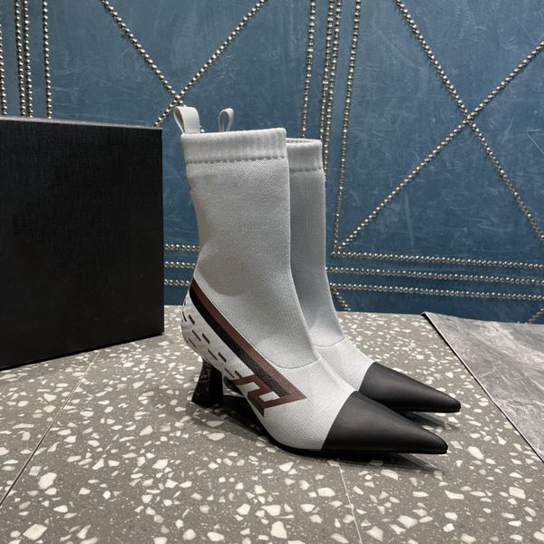 brand design woman winter pointed toe ankle boots femal kitten heel elastic sock boots ladies luxury designer, Black
brand design woman winter pointed toe ankle boots femal kitten heel elastic sock boots ladies luxury designer, Black