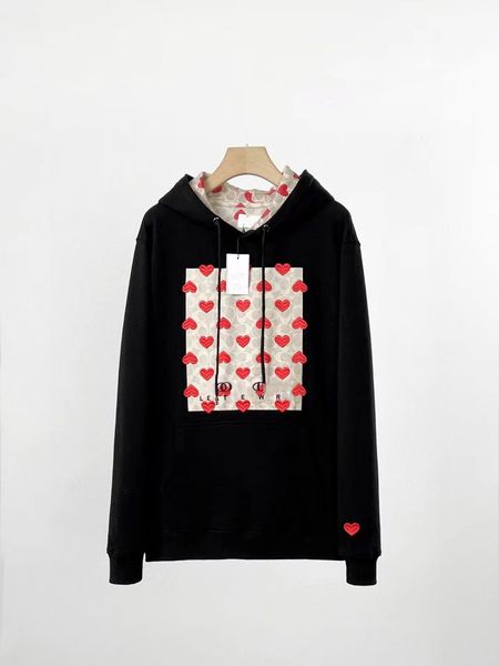 womens men hoodie woman clothe designers print with letters red heart embroidery sports hoody casual hooded cotton lovers long sleeve, Black
womens men hoodie woman clothe designers print with letters red heart embroidery sports hoody casual hooded cotton lovers long sleeve, Black