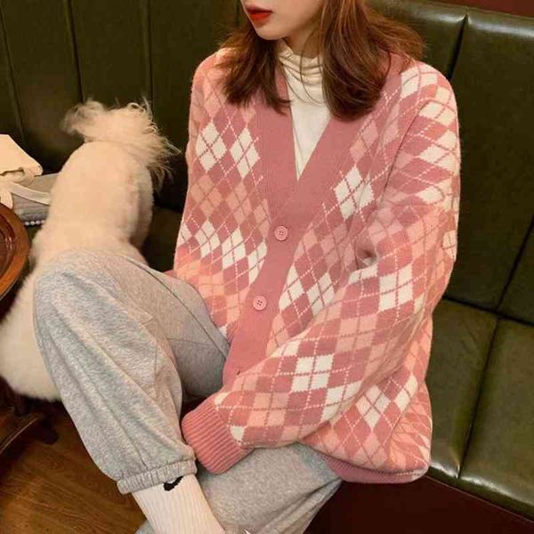 women's sweaters knitted sweater chic design deep fried street autumn and winter cardigan loose lazy v-neck jacket lwtp, White;black
women's sweaters knitted sweater chic design deep fried street autumn and winter cardigan loose lazy v-neck jacket lwtp, White;black