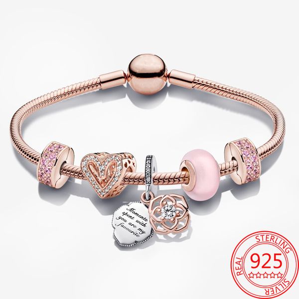 the new popular 100%925 sterling silver charm and elegant two -color rose pink fixed clip -up pendant pandora bracelet women's annivers, Golden;silver
the new popular 100%925 sterling silver charm and elegant two -color rose pink fixed clip -up pendant pandora bracelet women's annivers, Golden;silver
