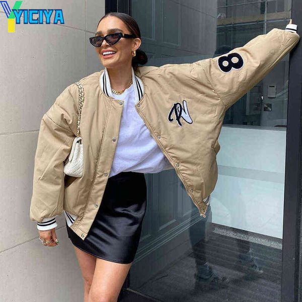 women's jackets khaki jacket y2k green print fashion baseball bomber coat 2021 autumn winter oversized patchwork jacket varsity women c, Black;brown
women's jackets khaki jacket y2k green print fashion baseball bomber coat 2021 autumn winter oversized patchwork jacket varsity women c, Black;brown
