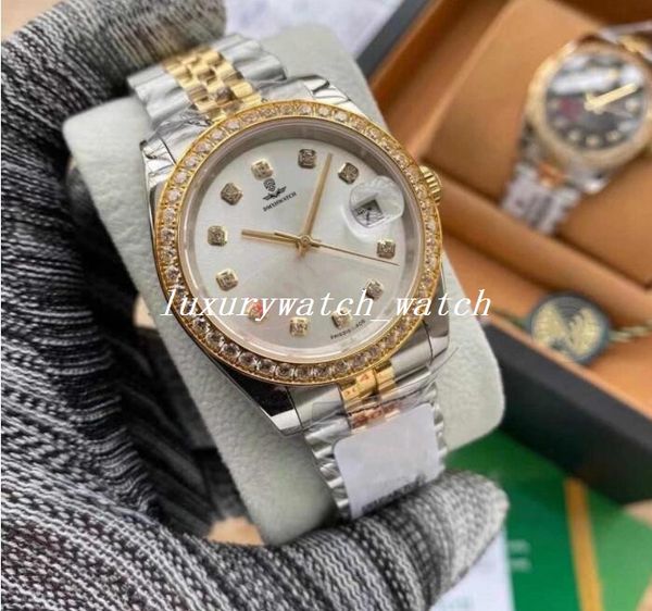 fashion mens womens watch mechanical automatic 31mm diamond bezel sapphire ladies dress watches stainless steel bracelet waterproof wristwat, Slivery;brown
fashion mens womens watch mechanical automatic 31mm diamond bezel sapphire ladies dress watches stainless steel bracelet waterproof wristwat, Slivery;brown