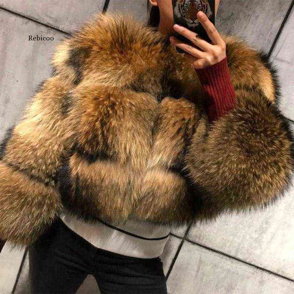 women's cape fur coat environmental fur winter new style clothing leather fake round neck to keep warm t220831, Black
women's cape fur coat environmental fur winter new style clothing leather fake round neck to keep warm t220831, Black