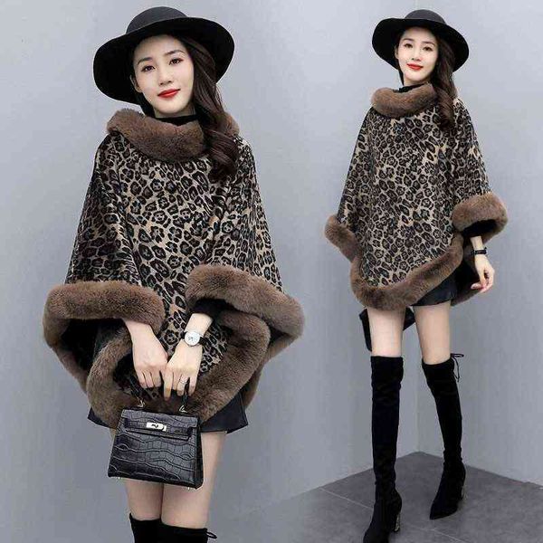 women's cape cape shawl women imitation fur leopard print thick warm cloak coat autumn winter clothing fashion gothic grid poncho muje, Black
women's cape cape shawl women imitation fur leopard print thick warm cloak coat autumn winter clothing fashion gothic grid poncho muje, Black