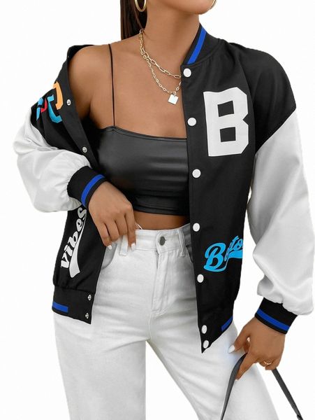 women's jackets letter graphic colorblock drop shoulder varsity jacket v8qp#, Black;brown
women's jackets letter graphic colorblock drop shoulder varsity jacket v8qp#, Black;brown