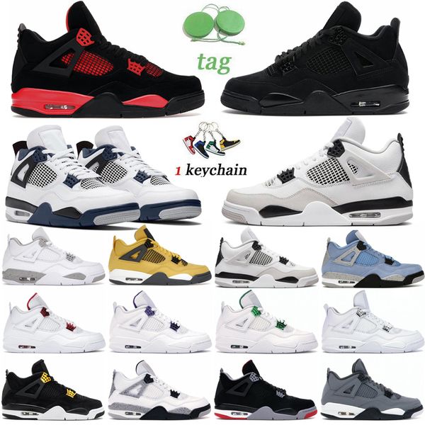 4 basketball shoes for men women 4s university blue black cat cool grey shimmer military black mens sports sneakers size 36-47
4 basketball shoes for men women 4s university blue black cat cool grey shimmer military black mens sports sneakers size 36-47