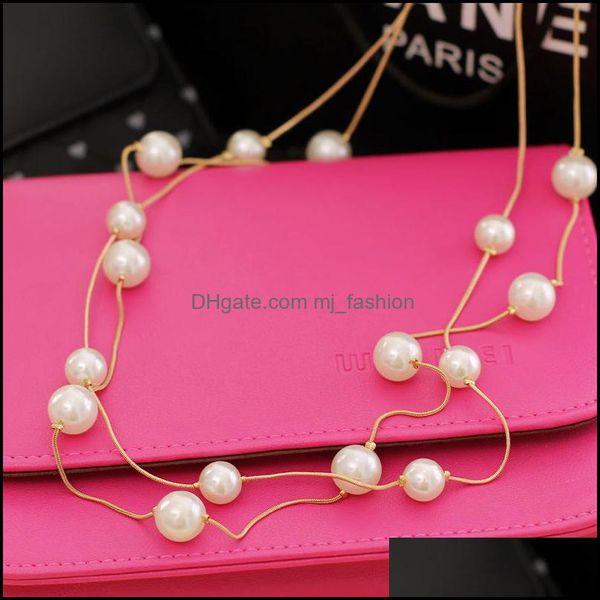 pendant necklaces new long double layer simated pearl necklace women sweater chain female collares statement jewlery wholesale 2021 7 dhtoi, Silver
pendant necklaces new long double layer simated pearl necklace women sweater chain female collares statement jewlery wholesale 2021 7 dhtoi, Silver