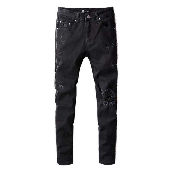 20ss mens designer jeans distressed ripped biker slim fit motorcycle denim for men s fashion jean mans pants pour hommes #82089, Blue
20ss mens designer jeans distressed ripped biker slim fit motorcycle denim for men s fashion jean mans pants pour hommes #82089, Blue