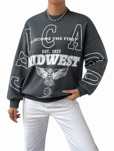 women's hoodies & sweatshirts eagle and letter graphic drop shoulder pullover b426#, Black
women's hoodies & sweatshirts eagle and letter graphic drop shoulder pullover b426#, Black