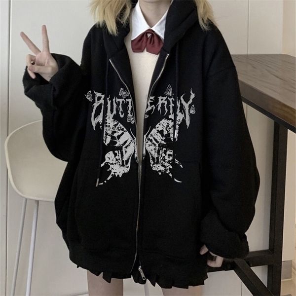 womens hoodies sweatshirts y2k retro dark gray sweatshirt 90s harajuku punk gothic zip up hoodie longsleeved loose jacket 220831, Black
womens hoodies sweatshirts y2k retro dark gray sweatshirt 90s harajuku punk gothic zip up hoodie longsleeved loose jacket 220831, Black