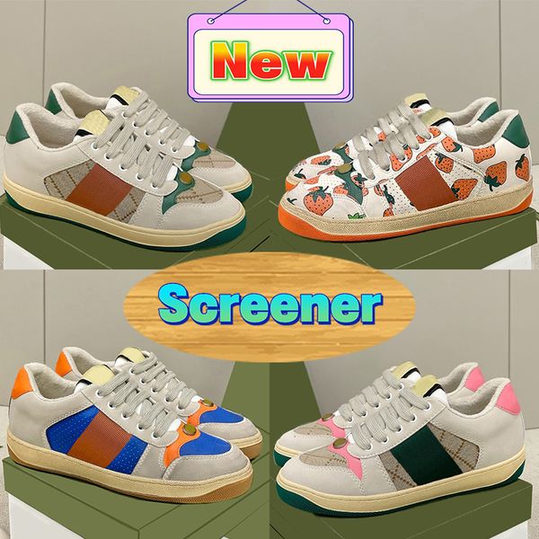 2023 dirty designer casual shoes screener sneaker women men sneakers vintage classic leather web beige ebony green fuchsia blue vintage, Black
2023 dirty designer casual shoes screener sneaker women men sneakers vintage classic leather web beige ebony green fuchsia blue vintage, Black