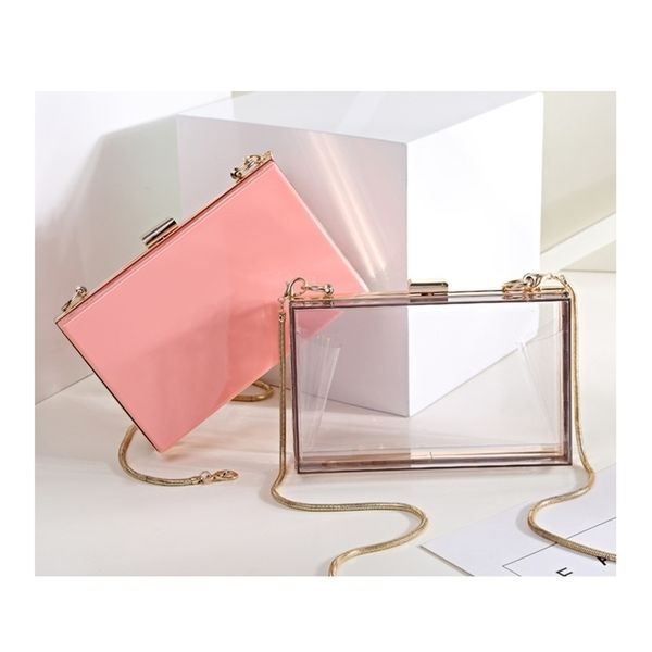 evening bags bella joy acrylic transparent women clutch chain messenger handbag shoulder 220831
evening bags bella joy acrylic transparent women clutch chain messenger handbag shoulder 220831