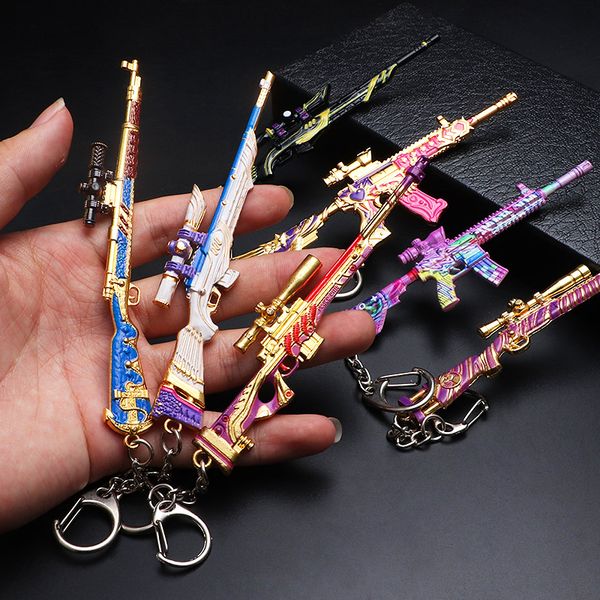 cartoon game keychains bulk pubg 98k awm akm m24 mini gun alloy pendant keychains car keychain key ring phone bag hanging jewelry gifts, Silver
cartoon game keychains bulk pubg 98k awm akm m24 mini gun alloy pendant keychains car keychain key ring phone bag hanging jewelry gifts, Silver