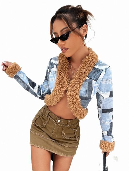 women's jackets grunge pocket print contrast teddy panel suedette jacket p9ei#, Black;brown
women's jackets grunge pocket print contrast teddy panel suedette jacket p9ei#, Black;brown
