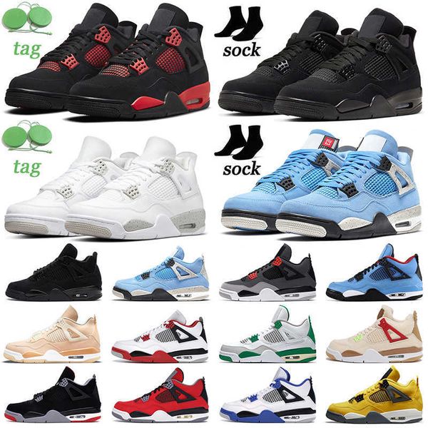 4 4s men basketball shoes red thunder black cat bred cactus pine green motorsports mens womens trainers outdoor sports sneakers
4 4s men basketball shoes red thunder black cat bred cactus pine green motorsports mens womens trainers outdoor sports sneakers