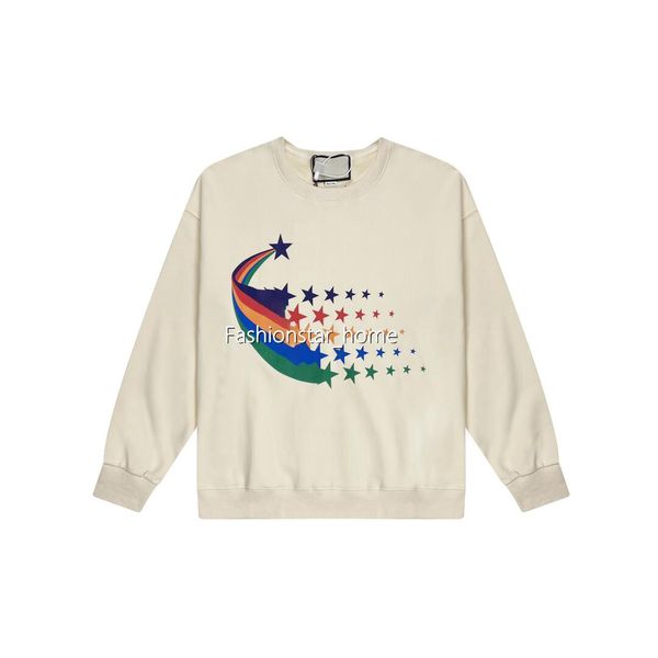 22fw italy new rainbow stars sweatshirt early spring autumn man women high end street crewneck pullover fashion sweater tjamwy117, Black
22fw italy new rainbow stars sweatshirt early spring autumn man women high end street crewneck pullover fashion sweater tjamwy117, Black