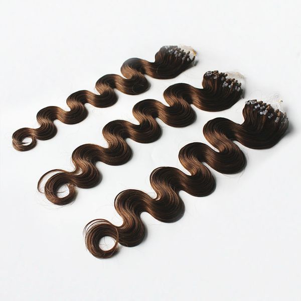 100g lot micro ring loop human hair extensions brazilian body wave 100strands 1 natural brown dark red color 613 blonde, Black
100g lot micro ring loop human hair extensions brazilian body wave 100strands 1 natural brown dark red color 613 blonde, Black