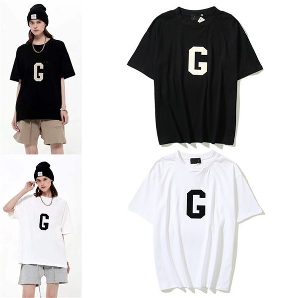tees designer mens tshirts essenstials 2022 summer high street biber fog double thread gflocking short sleeve tshirt mens and womens hiphop, White;black
tees designer mens tshirts essenstials 2022 summer high street biber fog double thread gflocking short sleeve tshirt mens and womens hiphop, White;black