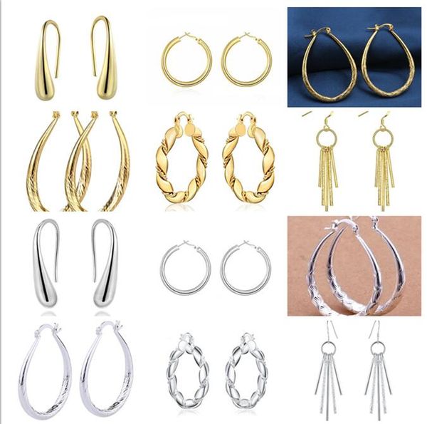 6 style choice hoop & huggie plated silvery gold earrings woman madam ear ring fashion jewelry, Golden;silver
6 style choice hoop & huggie plated silvery gold earrings woman madam ear ring fashion jewelry, Golden;silver