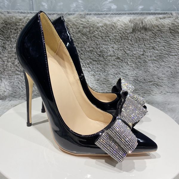glitter diamante bow louboutins shoes designer red bottoms women black patent pointy toe high heel shoes for party wedding elegant red sole
glitter diamante bow louboutins shoes designer red bottoms women black patent pointy toe high heel shoes for party wedding elegant red sole