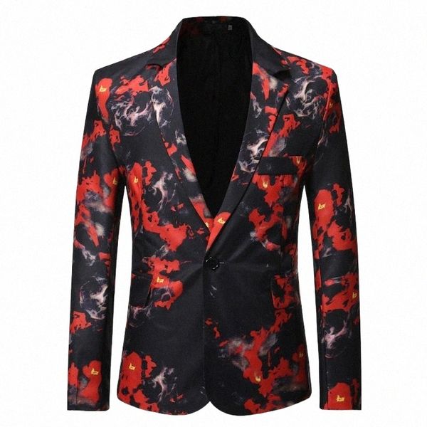 men's suits & blazers men's suits & blazers 2021 spring casual men flame printed jackets single button party/performance costume b, White;black
men's suits & blazers men's suits & blazers 2021 spring casual men flame printed jackets single button party/performance costume b, White;black