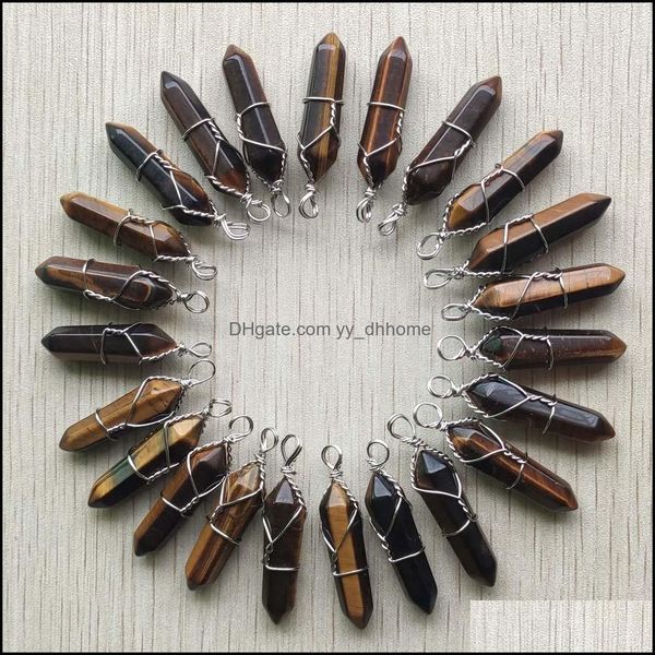 charms wire wrapped tiger eye stone pillar hexagon pendum charms pendant hangings fashion jewelry making wholesale drop delivery 2021 dhbol, Bronze;silver
charms wire wrapped tiger eye stone pillar hexagon pendum charms pendant hangings fashion jewelry making wholesale drop delivery 2021 dhbol, Bronze;silver