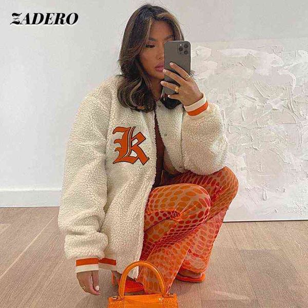 women's jackets autumn winter baseball varsity jacket women 2021 oversized bomber y2k loose long sleeve fashion fur faux vintage coat t, Black;brown
women's jackets autumn winter baseball varsity jacket women 2021 oversized bomber y2k loose long sleeve fashion fur faux vintage coat t, Black;brown
