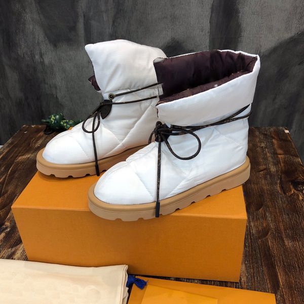 2022 pillow ankle boots women designer waterproof down keep warm cotton snow shoe nylon upper winter snowfield boot, Black
2022 pillow ankle boots women designer waterproof down keep warm cotton snow shoe nylon upper winter snowfield boot, Black