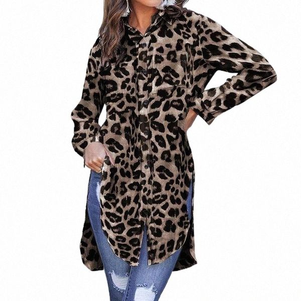 women's blouses & shirts celmia shirts women party leopard print long blouse ladies casual office work sleeve turn down collar blusas, White
women's blouses & shirts celmia shirts women party leopard print long blouse ladies casual office work sleeve turn down collar blusas, White