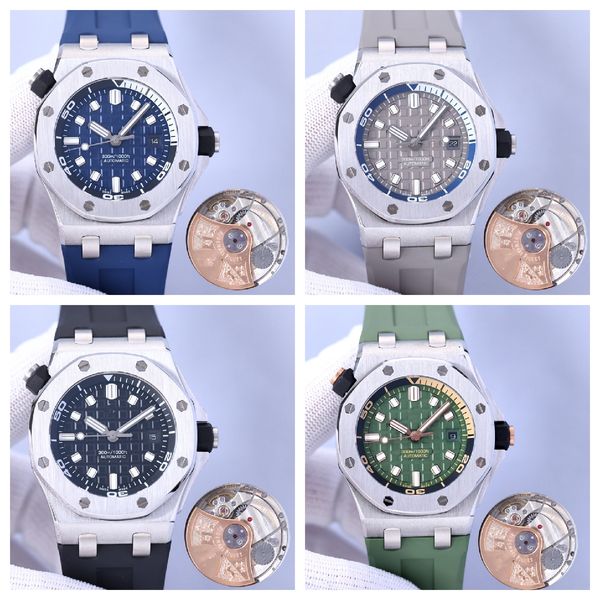 15710 montre de luxe luxury watch 42x14mm 3120 automatic machine movement steel case rubber strap mens watches wristwatches, Slivery;brown
15710 montre de luxe luxury watch 42x14mm 3120 automatic machine movement steel case rubber strap mens watches wristwatches, Slivery;brown