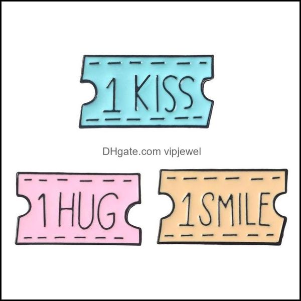 pins brooches ticket smile hug kiss words lapel pins badges brooches men women girls cute summer funny jewelry cartoon accessories d dh3do, Gray
pins brooches ticket smile hug kiss words lapel pins badges brooches men women girls cute summer funny jewelry cartoon accessories d dh3do, Gray