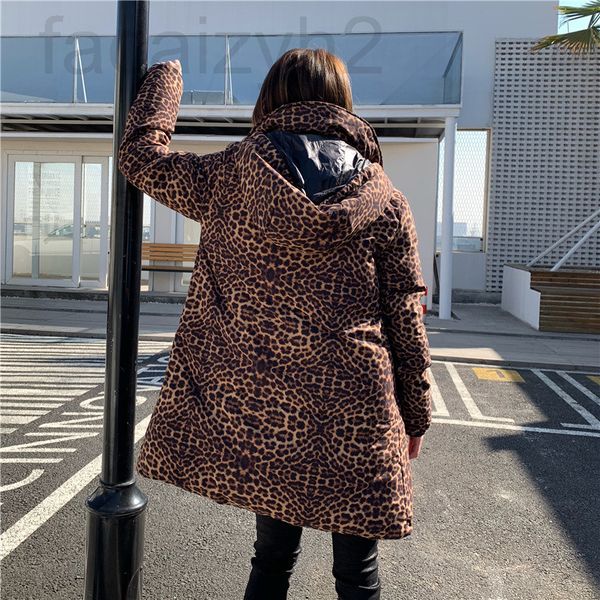 women's jackets designer house 20 autumn and winter fashionable aging leopard print hooded medium long sleeved cotton jacket for women, Black;brown
women's jackets designer house 20 autumn and winter fashionable aging leopard print hooded medium long sleeved cotton jacket for women, Black;brown