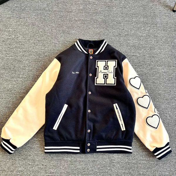 men's coat baseball uniform human make jacket cotton day wool sandwich men women loose couple leather ins celebrity fashion hip hop, Black;brown
men's coat baseball uniform human make jacket cotton day wool sandwich men women loose couple leather ins celebrity fashion hip hop, Black;brown