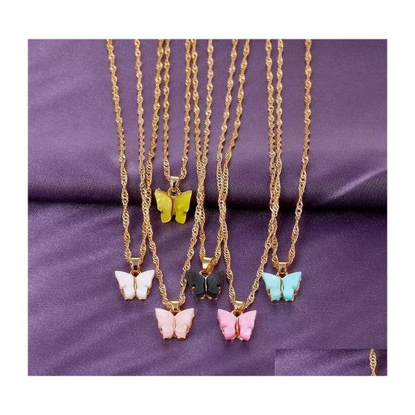 pendant necklaces korean boho candy color acrylic butterfly necklace for women fashion clavicle chain small pendant jewelry collar m dhtzp, Silver
pendant necklaces korean boho candy color acrylic butterfly necklace for women fashion clavicle chain small pendant jewelry collar m dhtzp, Silver