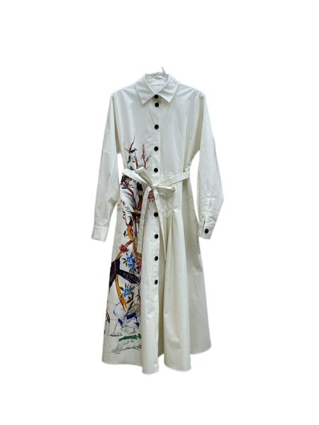 autumn and winter temperament new thick cotton cloth digital positioning printing long sleeve big hem dress, Black;gray
autumn and winter temperament new thick cotton cloth digital positioning printing long sleeve big hem dress, Black;gray