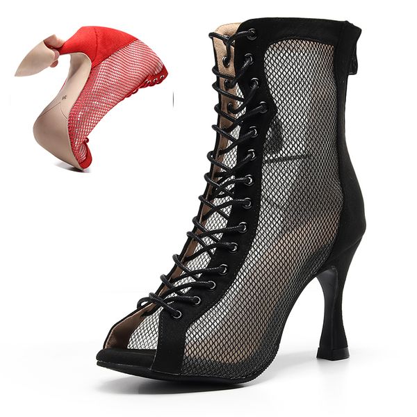safety shoes women lace up latin dance shoes red black soft sole ballroom salsa dance boots for girls flannel practice salsa dancing shoes 2, Black;brown
safety shoes women lace up latin dance shoes red black soft sole ballroom salsa dance boots for girls flannel practice salsa dancing shoes 2, Black;brown