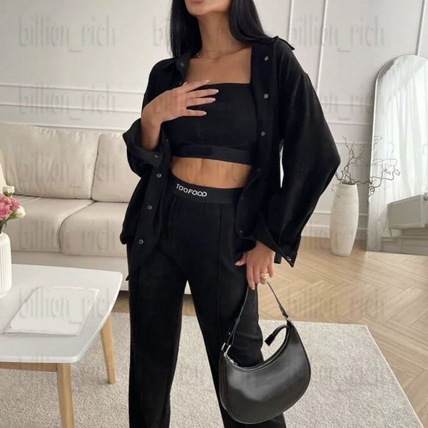 suede women pants shirts letters webbing blouse trousers 2 pcs set long sleeve casual shirt 4 color, Black
suede women pants shirts letters webbing blouse trousers 2 pcs set long sleeve casual shirt 4 color, Black