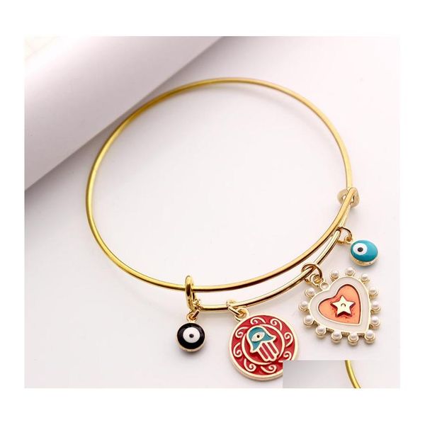 bangle fashion jewelry heart evil eye pendant bracelet adjustale bangle bracelets drop delivery dhox4, Black
bangle fashion jewelry heart evil eye pendant bracelet adjustale bangle bracelets drop delivery dhox4, Black