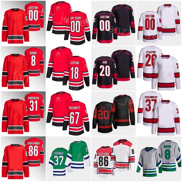 2023 hockey reverse retro 37 andrei svechnikov jersey 8 brent burns 20 sebastian aho teuvo teravainen frederik andersen max paciorett paul s, Black;red
2023 hockey reverse retro 37 andrei svechnikov jersey 8 brent burns 20 sebastian aho teuvo teravainen frederik andersen max paciorett paul s, Black;red