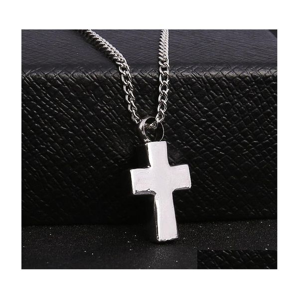 pendant necklaces cremation jewelry stainless steel waterproof retro cross heart urn pendant necklace memorial ash keepsake drop del dhter, Silver
pendant necklaces cremation jewelry stainless steel waterproof retro cross heart urn pendant necklace memorial ash keepsake drop del dhter, Silver