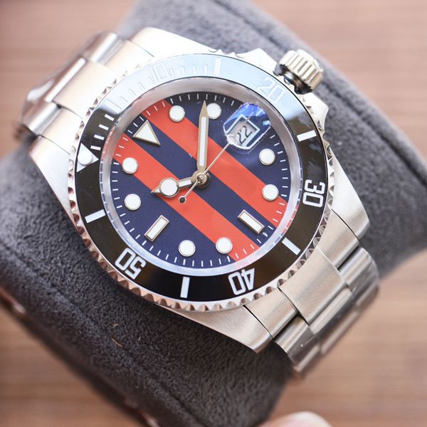watch automatic mechanical 40mm stainless steel men wristband gift montre de luxe with calendar design folding buckle, Slivery;brown
watch automatic mechanical 40mm stainless steel men wristband gift montre de luxe with calendar design folding buckle, Slivery;brown