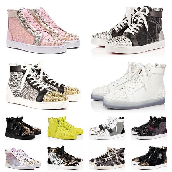 red bottomed christians luxurys designers shoe casual red women mens shoes rivet platform sneakers outdoor jogging trainer vby, Black
red bottomed christians luxurys designers shoe casual red women mens shoes rivet platform sneakers outdoor jogging trainer vby, Black