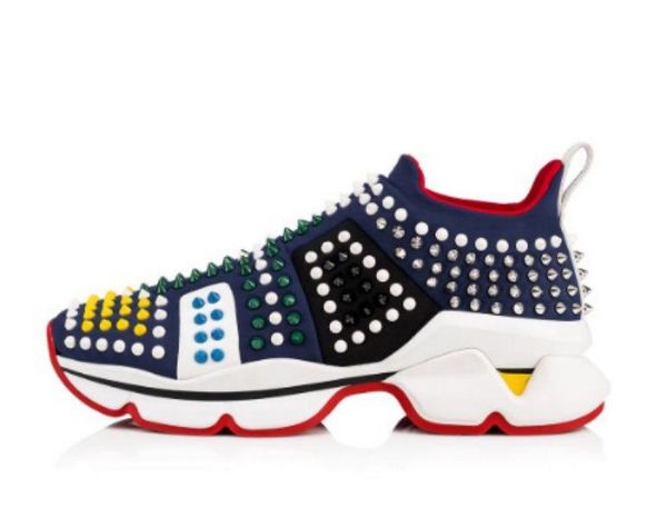 red bottomed christians 2new arrival krystal spike sock donna flat sneakers designer luxury mens red shoes womens rivet spiky sock jun gbq, Black
red bottomed christians 2new arrival krystal spike sock donna flat sneakers designer luxury mens red shoes womens rivet spiky sock jun gbq, Black