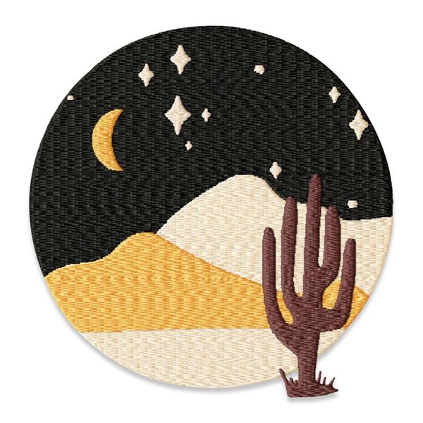 moon desert night sewing notions embroidery patches iron on for clothing shirts jackets custom patch, Black
moon desert night sewing notions embroidery patches iron on for clothing shirts jackets custom patch, Black