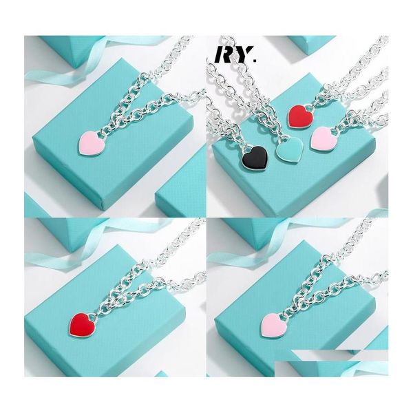 pendant necklaces pendant necklaces enamel sweater chain design brand heart necklace red blue black for women jewelry gift drop deli dh95w, Silver
pendant necklaces pendant necklaces enamel sweater chain design brand heart necklace red blue black for women jewelry gift drop deli dh95w, Silver