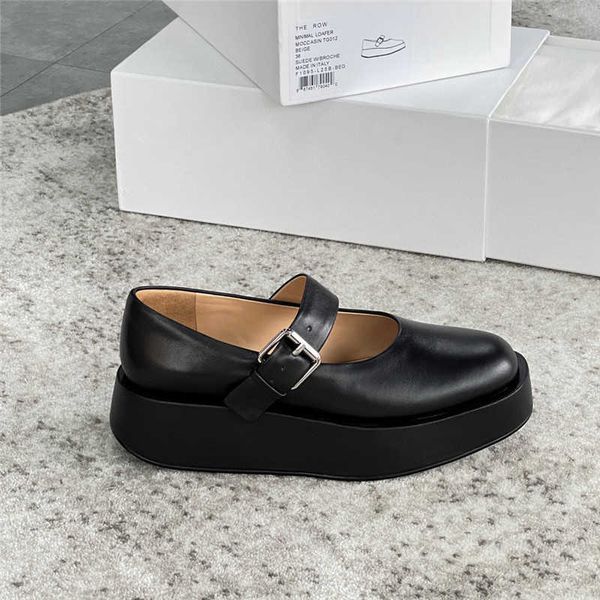 original the pure row leather fashion mary jane women's shoes thick soled muffin round head single shoes versatile women's shoes 7
original the pure row leather fashion mary jane women's shoes thick soled muffin round head single shoes versatile women's shoes 7