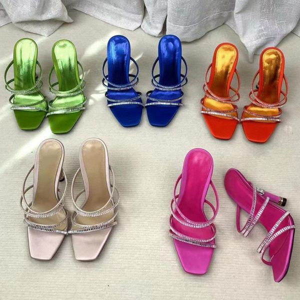 womens 2023 spring summer crystal sandal satin slide slipper new fashion high thin heel peep toe slip on, Black
womens 2023 spring summer crystal sandal satin slide slipper new fashion high thin heel peep toe slip on, Black