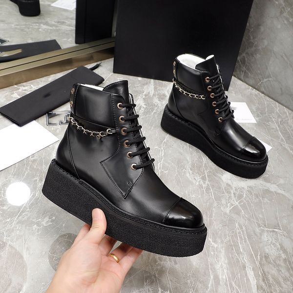 ankle boots designer ccity leather boot platform heel fashion women winter booties channel warm shoes huugfykuh, Black
ankle boots designer ccity leather boot platform heel fashion women winter booties channel warm shoes huugfykuh, Black